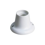 PORTALÁMPARAS SUPERFICIE RECTO E27 BLANCO