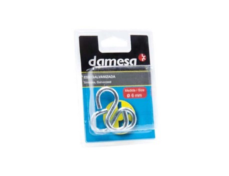GANCHO ESE GALVANIZADA 6 DAMESA CON BLISTER