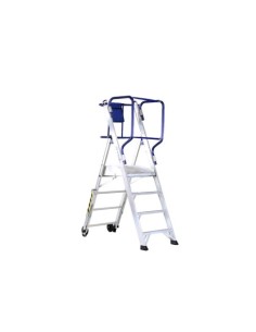 ESCALERA MÓVIL TIJERA FLY 4 PELDAÑOS ALUMINIO