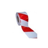 ROLLO BANDA SEÑALIZACIÓN BLANCA-ROJA 8CM 250M