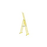 ESCALERA FIBRA TRANSFORMABLE 3 TRAMOS 10 PELD
