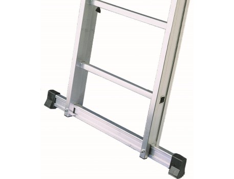 ESCALERA ALUMINIO TRANSFORMABLE 2 TRAMOS 16 PELDAÑOS