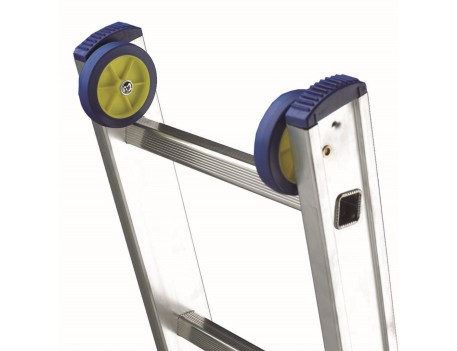 ESCALERA ALUMINIO TRANSFORMABLE 3 TRAMOS 6 PELDAÑOS