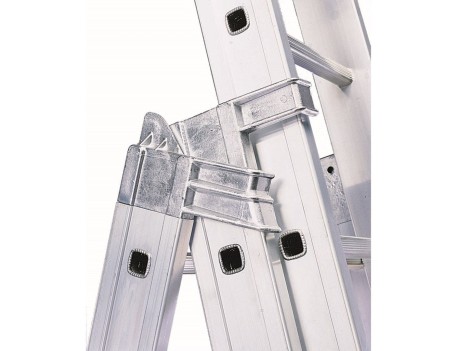 ESCALERA ALUMINIO TRANSFORMABLE 3 TRAMOS 6 PELDAÑOS