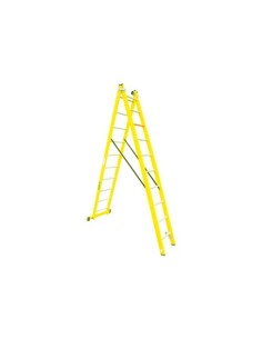 ESCALERA FIBRA VIDRIO TRANSFORMABLE 2 TRAMOS 10 PELD.
