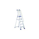 ESCALERA TIJERA 5 PELDAÑOS ANCHO CON BARANDILLA