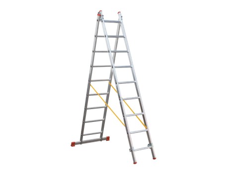 ESCALERA TRANSFORMABLE 2 TRAMOS 11 PELDAÑOS