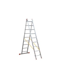 ESCALERA TRANSFORMABLE 2 TRAMOS 9 PELDAÑOS