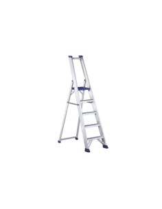 ESCALERA TIJERA ALUMINIO REGINA 5 PELDAÑOS CON PLATAFORMA