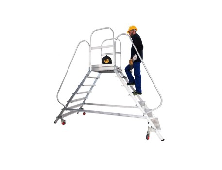 ESCALERA MÓVIL PUENTE ALUMINIO 8 PELDAÑOS SVELT