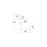 COLGADOR 756-125 ACERO BLANCO AMIG
