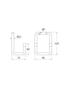 COLGADOR 756-75 ACERO BLANCO AMIG 2