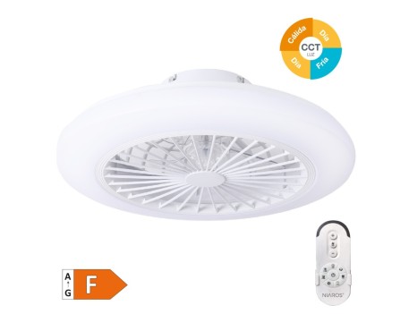 VENTILADOR DE TECHO BOX FAN CON LUZ Y MANDO DISTANCIA