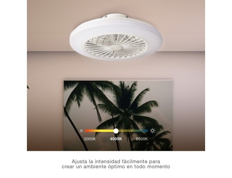 VENTILADOR DE TECHO BOX FAN CON LUZ Y MANDO DISTANCIA