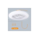 VENTILADOR DE TECHO BOX FAN CON LUZ Y MANDO DISTANCIA