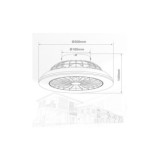 VENTILADOR DE TECHO BOX FAN CON LUZ Y MANDO DISTANCIA