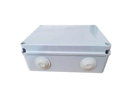 CAJA CONEXIÓN RECTANGULAR 240X190X90MM IP55 GRIS