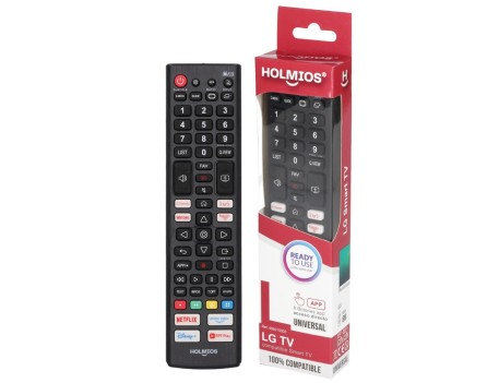 MANDO UNIVERSAL COMPATIBLE SMART TV LG NEGRO