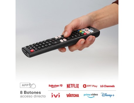 MANDO UNIVERSAL COMPATIBLE SMART TV LG NEGRO