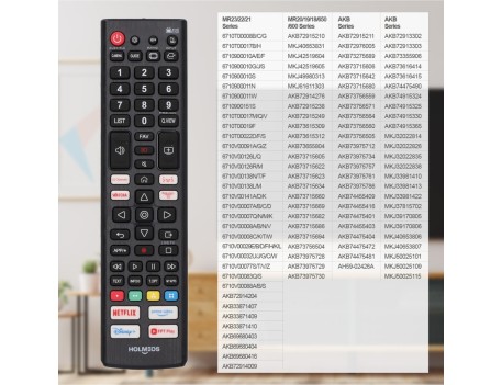 MANDO UNIVERSAL COMPATIBLE SMART TV LG NEGRO
