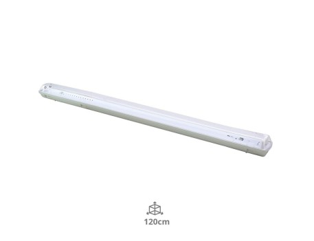 PANTALLA ESTANCA LED 2 TUBOS T8 120CM IP65