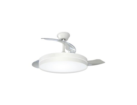 VENTILADOR DE TECHO LED 107CM 3 ASPAS BLANCO