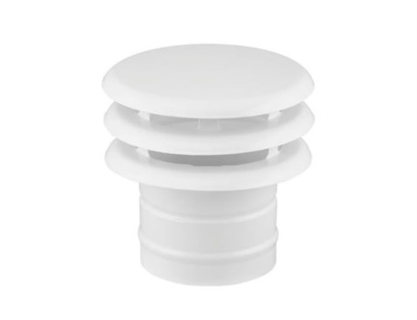 DEFLECTOR 125MM BLANCO EVACUACIÓN HUMO DISMOL