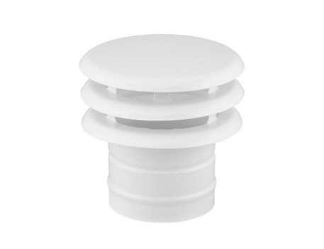 DEFLECTOR 125MM BLANCO EVACUACIÓN HUMO DISMOL