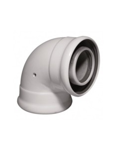 CODO COAXIAL ALUMINIO 87° 80-110MM PELLET