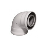 CODO COAXIAL ALUMINIO 87° 80-110MM PELLET