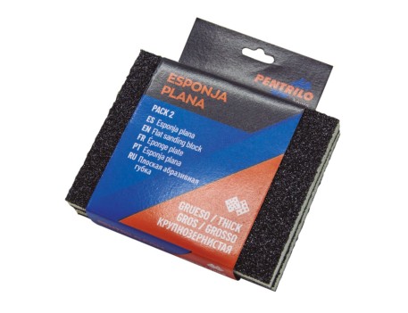 PACK 2 ESPONJAS ABRASIVAS GRANO FINO