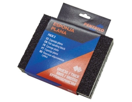 PACK 2 ESPONJAS PLANAS GRANO MEDIO PARA LIJAR
