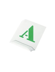 JUEGO 26 LETRAS A-Z ROTULACIÓN 5MM CON COLGADOR