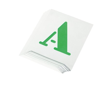 JUEGO 26 LETRAS A-Z ROTULACIÓN 5MM CON COLGADOR
