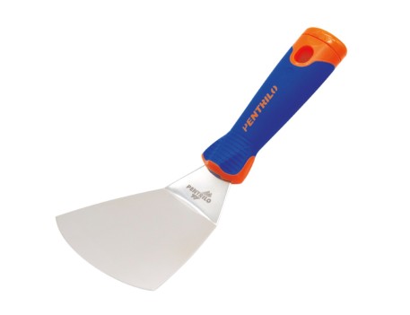 PALETA BIMATERIA CURVADA INOX 9 CM PROFESIONAL