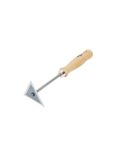 RASQUETA TRIANGULAR MANGO MADERA 8CM PROFESIONAL
