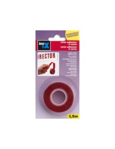 CINTA ADHESIVA DOBLE CARA TRANSPARENTE 19MMX1.5M 2