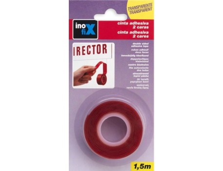 CINTA ADHESIVA DOBLE CARA TRANSPARENTE 19MMX1.5M
