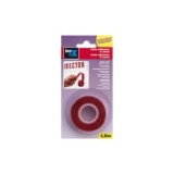 CINTA ADHESIVA DOBLE CARA TRANSPARENTE 19MMX1.5M