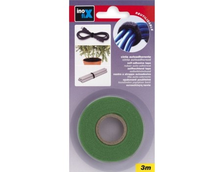 CINTA AUTOADHERENTE REUTILIZABLE 9MM X 3M VERDE