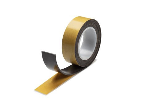 CINTA MAGNÉTICA ADHESIVA 19MM X 1M NEGRO