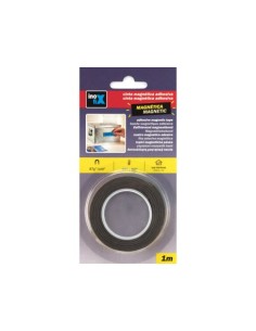 CINTA MAGNÉTICA ADHESIVA 19MM X 1M NEGRO 2