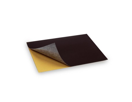 LÁMINA MAGNÉTICA AUTOADHESIVA 100X85MM NEGRA