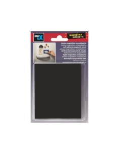 LÁMINA MAGNÉTICA AUTOADHESIVA 100X85MM NEGRA 2