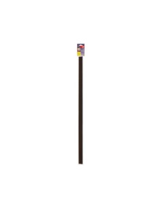 BURLETE ADHESIVO BAJO PUERTA CON CEPILLO MADERA OSCURA 1M
