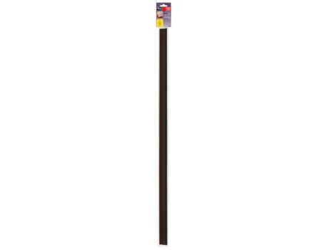 BURLETE ADHESIVO BAJO PUERTA CON CEPILLO MADERA OSCURA 1M