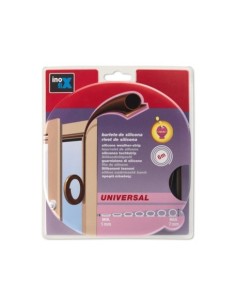 BURLETE SILICONA UNIVERSAL MARRÓN 6M