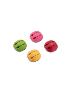 CLIP ADHESIVO DOBLE PARA CABLES SURTIDO