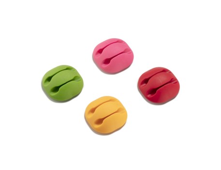 CLIP ADHESIVO DOBLE PARA CABLES SURTIDO