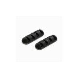CLIP ADHESIVO MÚLTIPLE PARA CABLES NEGRO
